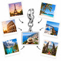 Charm Memórias de Viagem Silver - Personalizado