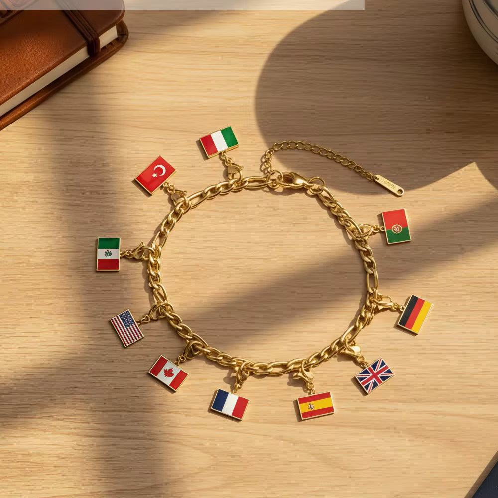 Pulseira Destinos Classic Gold