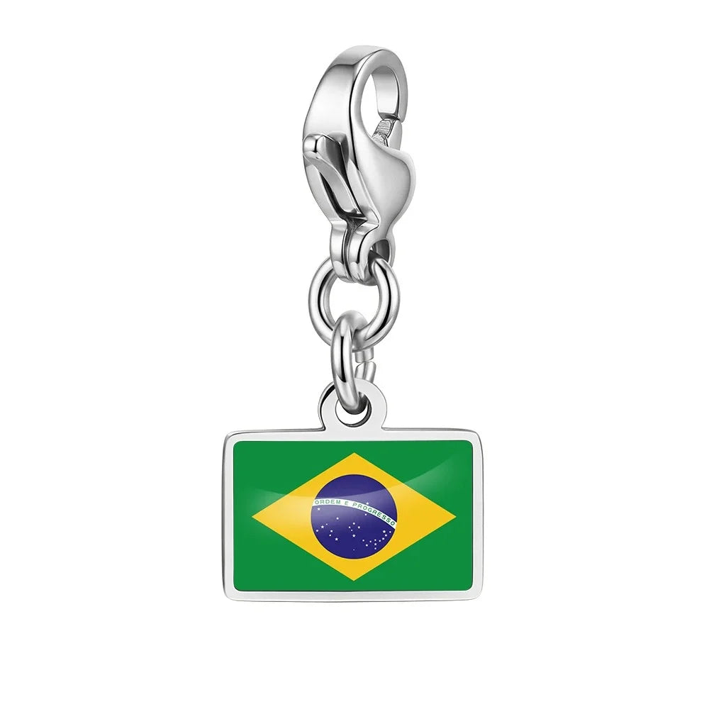 Charm Destino Brasil Silver